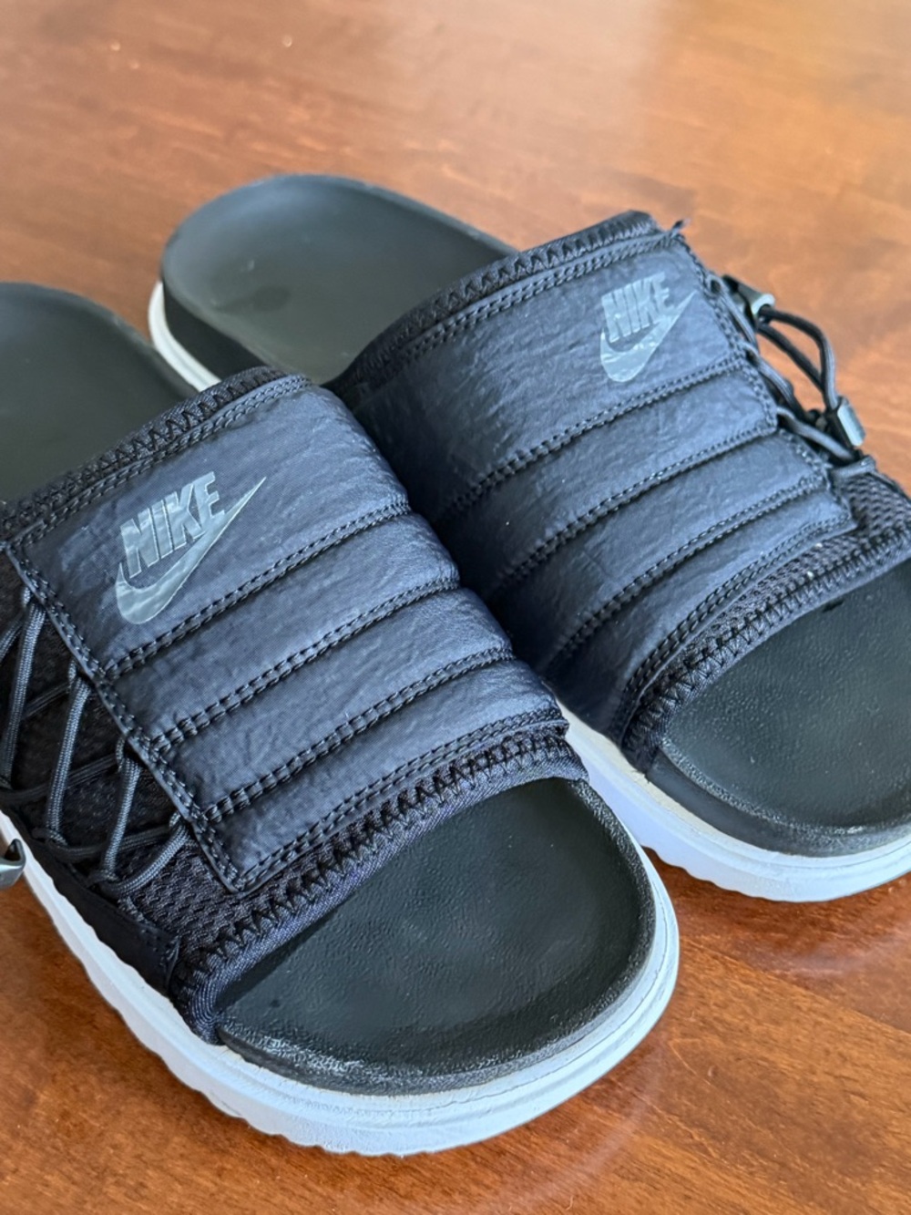 Womens Nike Asuna Slip On Slides CW9707-002 Size 9 Black - Picture 8 of 10